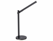 IMMAX LED stolní lampička BEAM/ Qi nabíjení/ 18W/ DC 12V/2A/ noční podsvícení/ stmívatelná/ sklápěcí rameno/ černá