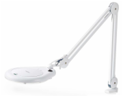 NEDIS zvětšovací stolní LED lampa/ čočka 3 dioptrie/ spotřeba 9 W/ teplota 6500 K/ světelný tok 720 lm/ bílá