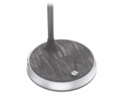 IMMAX LED stolní lampička FINCH/ Qi nabíjení/ 9W/ 12V/2A/ stmívatelná/ šedá + stříbrné prvky