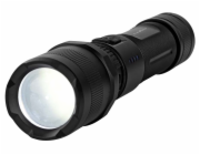 NEDIS LED svítilna/ napájení z baterie/ 3,7 V DC/ 10 W/ 1000 lm/ dosah 110 m/ černá