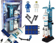 LeanToys Vesmírná mise Hračka Raketa Astronauti Odpalovací zařízení 15 dílků
