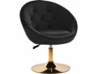 Activeshop Otočná židle 4Rico QS-BL12G sametově černá