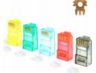 NetRack RJ45 UTP zástrčka kat. 6, lanko, Netrack, barevný...