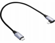 Akyga Angle Kabel USB-C / Lightning 30cm AK-USB-55 30W Mesh
