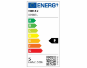 IMMAX LED noční lampička PEACOCK s hodinami/ RGB světlo/ 20W/ 400lm/ 5V/2,1A/ USB port/ stříbrná