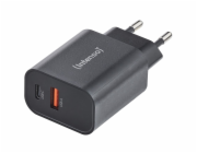 Intenso Power Adapter W30AC 1x USB-A 1x USB-C 30W      black