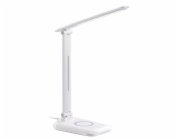 IMMAX LED stolní lampička LUMI/ Qi nabíjení/ 7W/ 300lm/ 12V/2A/ stmívatelná/ bílá
