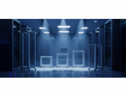 Lanberg Otevřený rack 19" 12U 600X600-1100 nastavitelný šedý