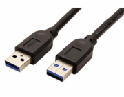 Kabel Roline USB 3.0 A(M) - A(M) 5Gbps, 3m, propojovací, černý