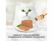 PURINA Gourmet Gold Mousse with salmon - mokré krmivo pro kočky - 85g