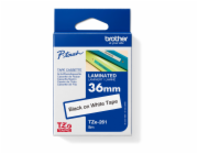 Brother - TZe-261CIV, bílá / černá (36mm, lamin.)