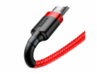 Kabel Baseus USB-A - microUSB 2 m červeno-černý (CAMKLF-C09)