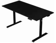 AROZZI herní stůl ARENA NORDICO Black/ motorizovaný/ barva deska černá, nohy černé/ šíře 140cm/ výška 71-115 cm