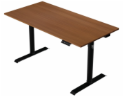 AROZZI herní stůl ARENA NORDICO Dark Walnut/ motorizovaný/ barva deska ořech, nohy černé/ šíře 140cm/ výška 71-115 cm