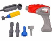 LeanToys DIY kreslený pásový bagr pro otáčení oranžové