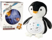 LeanToys Plyšový medvídek světýlka, zvuky, noční a denní režim, tučňák