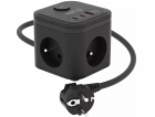 KERG SMART – 3-ZÁSUVKOVÁ NAPÁJECÍ KOSTKA + NABÍJEČKA USB-...