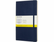 Zápisník Moleskine MOLESKINE L (13x21cm) kostkovaný, měkká vazba, safírově modrá, 192 stran, modrá