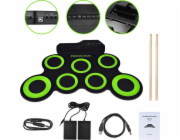OEM PŘENOSNÝ ELEKTRICKÝ BICÍ PAD S USB, MP3 A PALIČKAMI