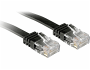 Lindy LINDY plochý patchkabel Cat.6, černý, 10m bez stínění - 47525