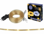 NoName PR Dekorativní řetěz 100 LED s třpytkami, zlatý, teplé bílé světlo