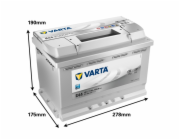Baterie Varta SD E44, 77 Ah, 780 A, 12 V