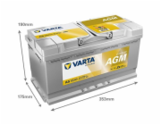 Baterie Varta AGM G14, 95 Ah, 850 A, 12 V