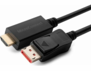 MicroConnect Kabel DisplayPort - HDMI 0,5 m černý (MC-DP-HDMI-0504K)