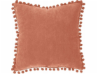 Atmosphera Dekorativní polštář POMPONS, 40 x 40 cm, oranžový