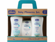 Chicco Sada Baby Moments: pěna do koupele 200ml + šampon 200ml + toaletní voda 100ml
