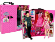 Lean Sport Sada panenek pro chlapce a dívku, šatní skříň, oblečení v kufru