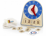 Viga Toys Dřevěné hodiny čas na učení