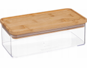 5five Nádoba ESKE na sypké produkty, podlouhlá s bambusovým víkem, 1 l