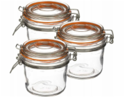 Secret de Gourmet Skleněná dóza s víčkem a sponou, 350 ml, balení po 3 kusech
