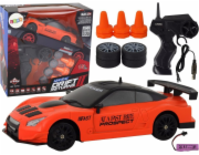 LeanToys Dálkově ovládané sportovní auto R/C 1:24 oranžová s vyměnitelnými koly