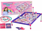 LeanToys Hra 2 v 1 s házením obručí a hrací deskou s jedn...