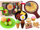 LeanToys Sada na rychlé občerstvení ovoce, steak, zmrzlin...