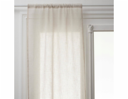 Atmosphera Krátké kuchyňské závěsy lněný efekt, 100% polyester, 2 kusy, 60 x 120 cm
