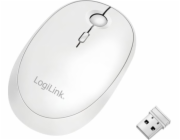 LogiLink Myš LogiLink Maus Funk & Bluetooth, 2,4 GHz, 800/1200/1600 dpi, bílá