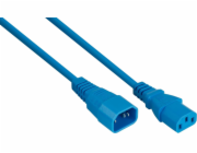 Alcasa Napájecí kabel kabelmeister Kaltgeräteverlängerung C14 an C14 blau 5m
