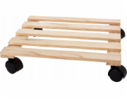 ProGarden Stojan na květináče s kolečky, 28 x 28 cm