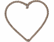 Home Styling Collection Vánoční dekorace Jutová LED vánoční ozdoba na stromeček, 40 cm, srdce