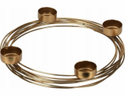 Home Styling Collection Svícen pro domácí styling Zlatý na 4 čajové svíčky, 28,5 cm