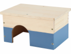 Zolux ZOLUX Dřevěný domeček pro morčata NEOLIFE, modrý
