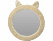 Home Styling Collection Kolekce bytového stylingu Zrcadlo do dětského pokoje Plyšová kočka s ušima, 31 cm