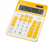 Eleven Kalkulačka ELEVEN Bílá kancelářská kalkulačka CDC120WHOR s bílými a oranžovými klávesami a oranžovým rámečkem kolem displeje