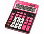 Eleven Kalkulačka ELEVEN Černá kancelářská kalkulačka CDC120BKRD s bílými a růžovými klávesami a růžovým rámečkem kolem displeje