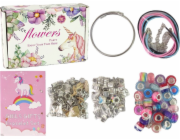 LeanToys Sada na výrobu náramků s 90 korálky