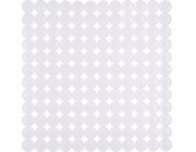 Berilo Protiskluzová podložka 54x54cm bílá