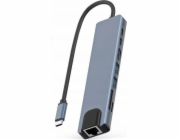 Bounn 8v1 USB-C Dock/Replikátor pro MacBook (JH-81)